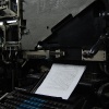 A linotype – machine for typesetting