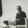 Kazimir Malevich in his studio.